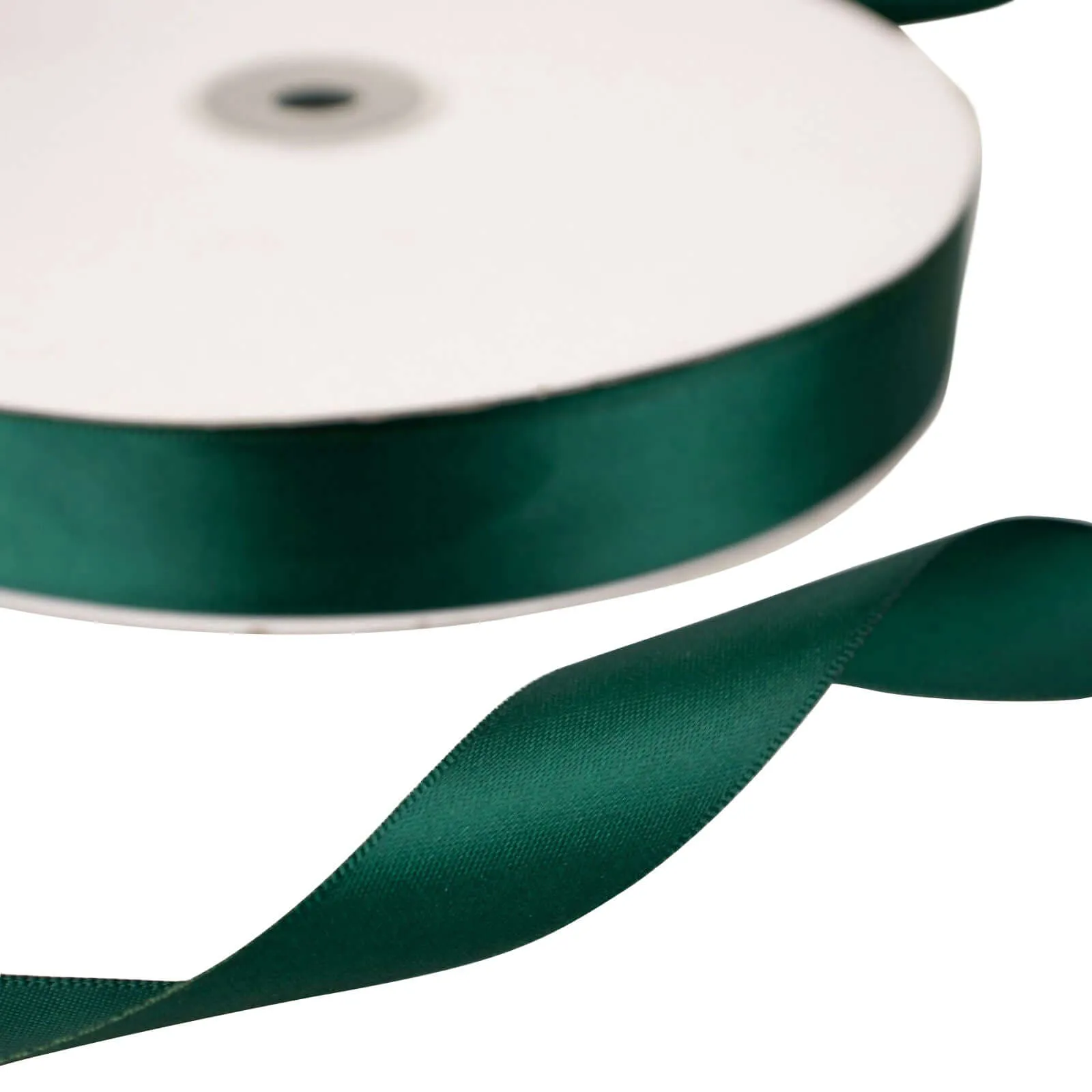 100 Yards 7 8" Hunter Emerald Green Single Face Decorative Satin Ribbon