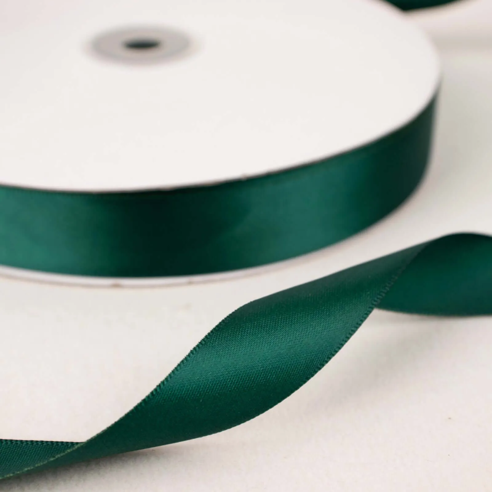 100 Yards 7 8" Hunter Emerald Green Single Face Decorative Satin Ribbon