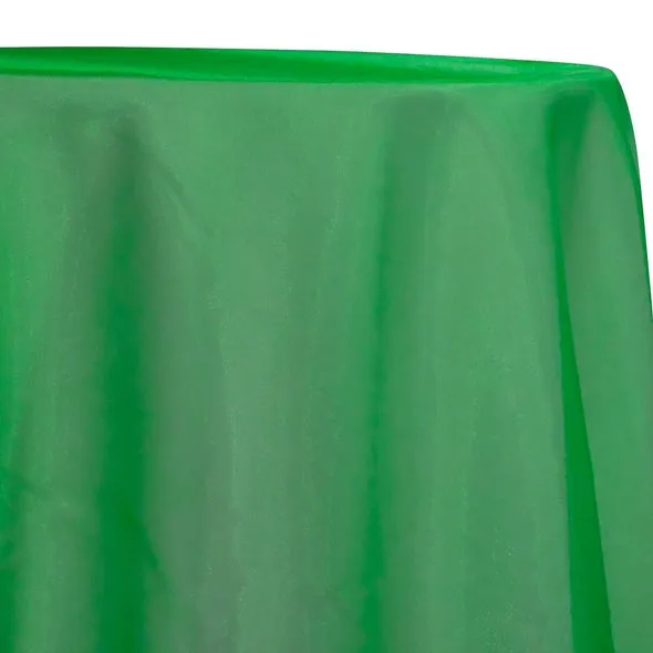 12pcs - Crystal Organza Table Linen 85"x85" Square - Green 1875