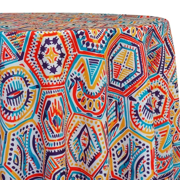 1pc - Bongo (Poly Print) Table Linen 120" Round