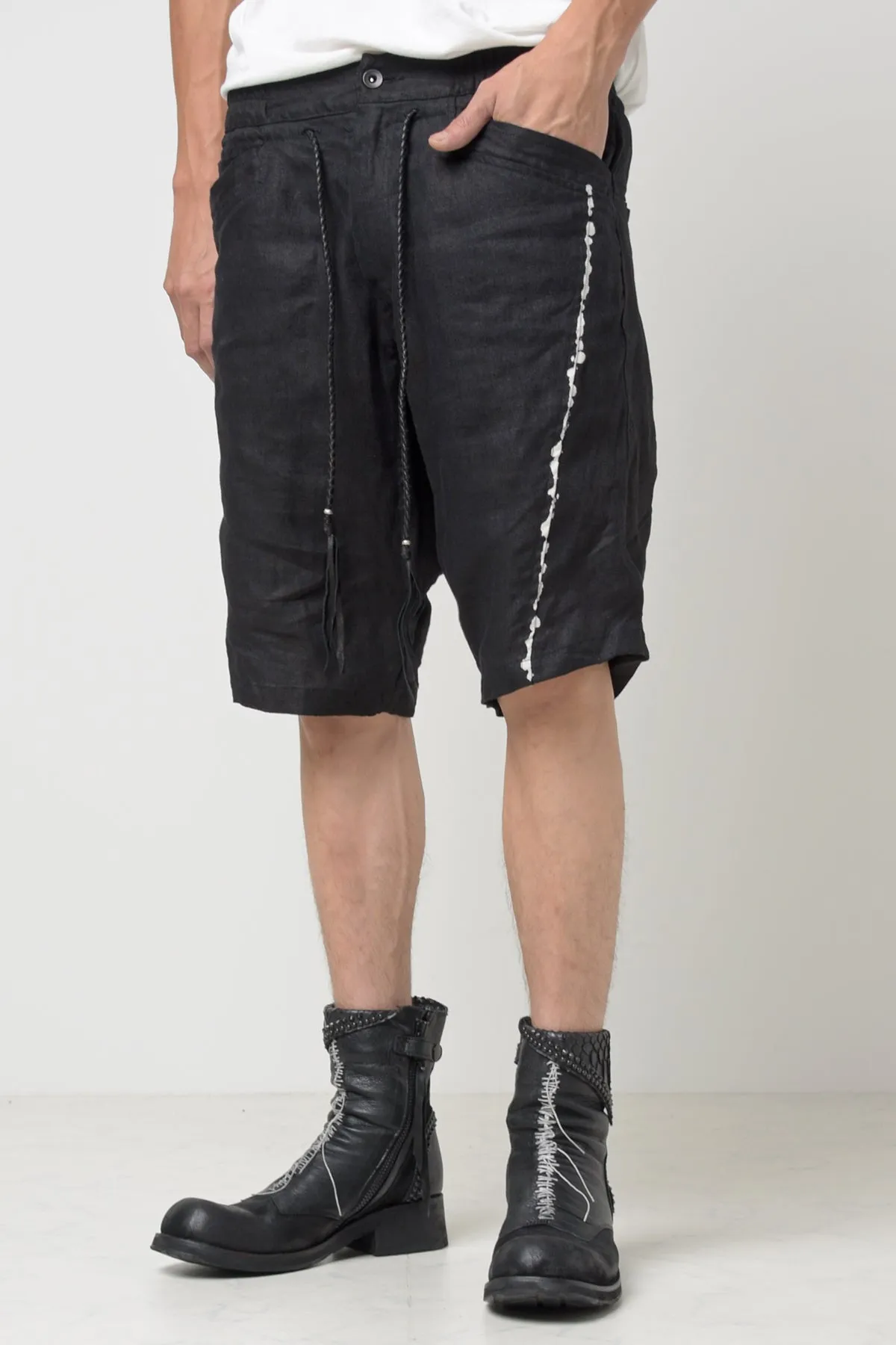 2301-PT05 Linen Slash Shorts