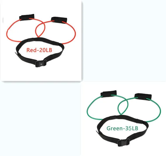 Adjustable Resistance Bands with Waist Belt