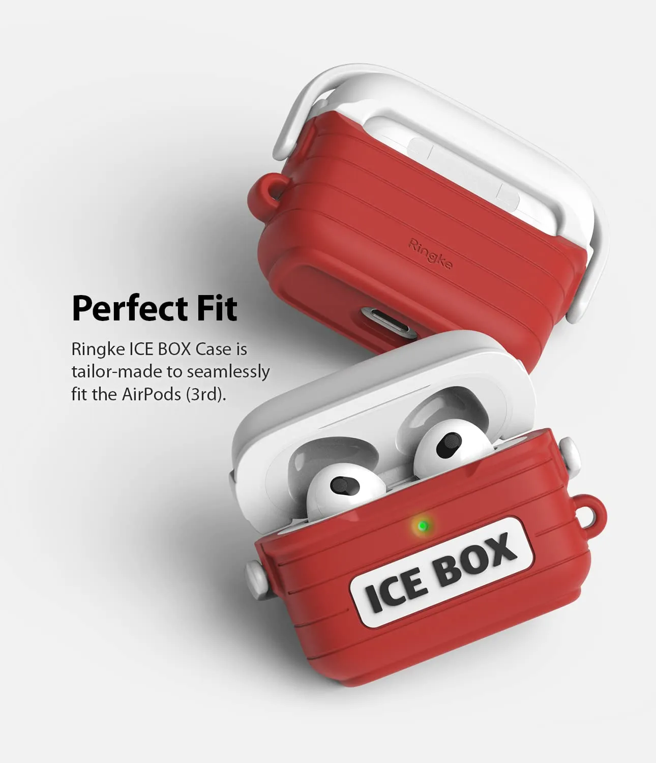 AirPods 3 Pouch | Silicone Case - Ice Box Red