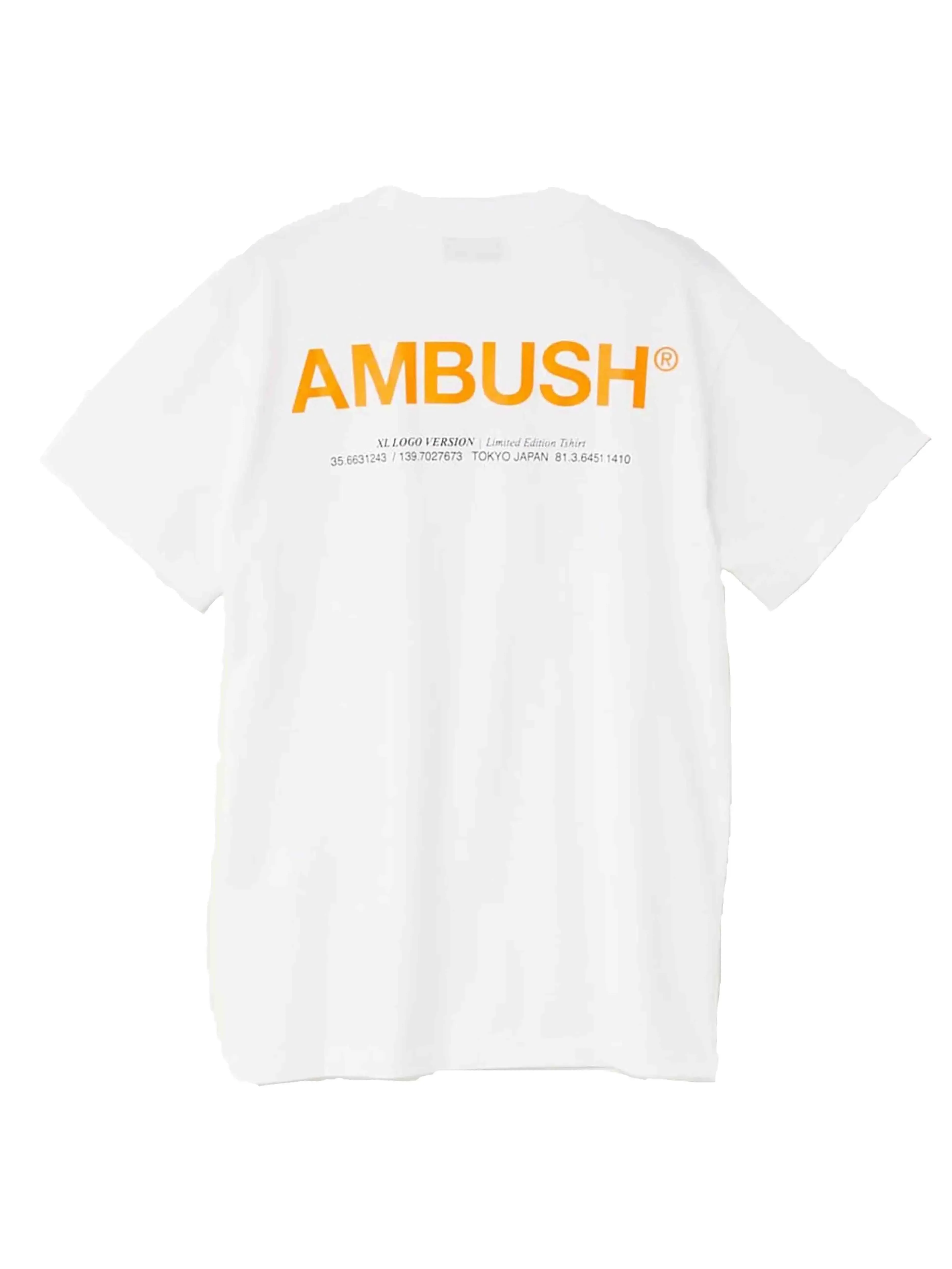 Ambush XL Logo Tee White/Orange