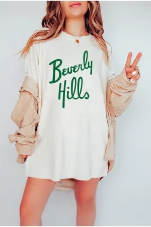 Beverly Hills PLUS Cursive Graphic Tee, 2X