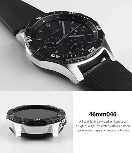 Bezel Styling for Galaxy Watch 46mm / Galaxy Gear S3 Frontier - GW-46-46  [Stainless Steel]