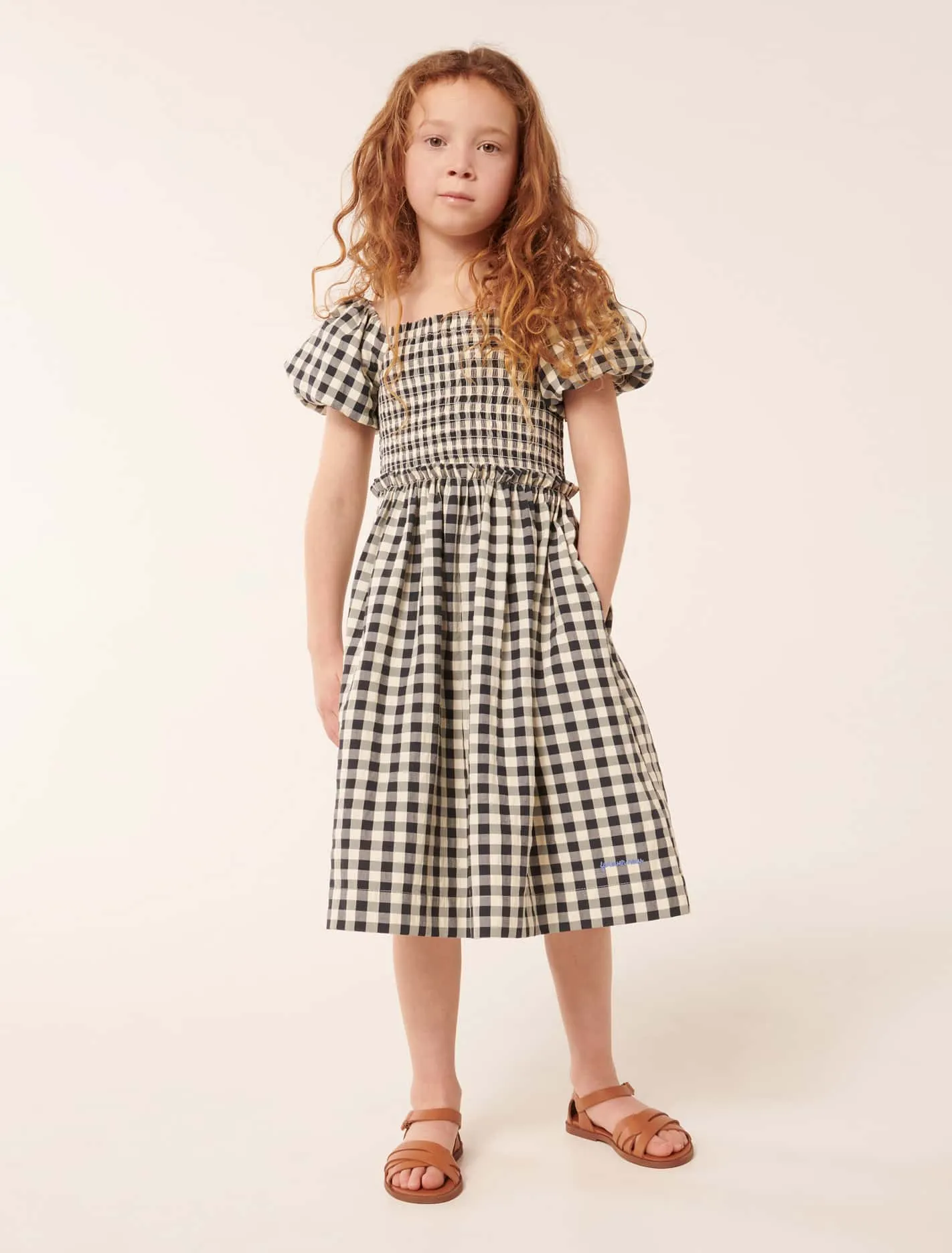 Bianca Shirred Girls Dress