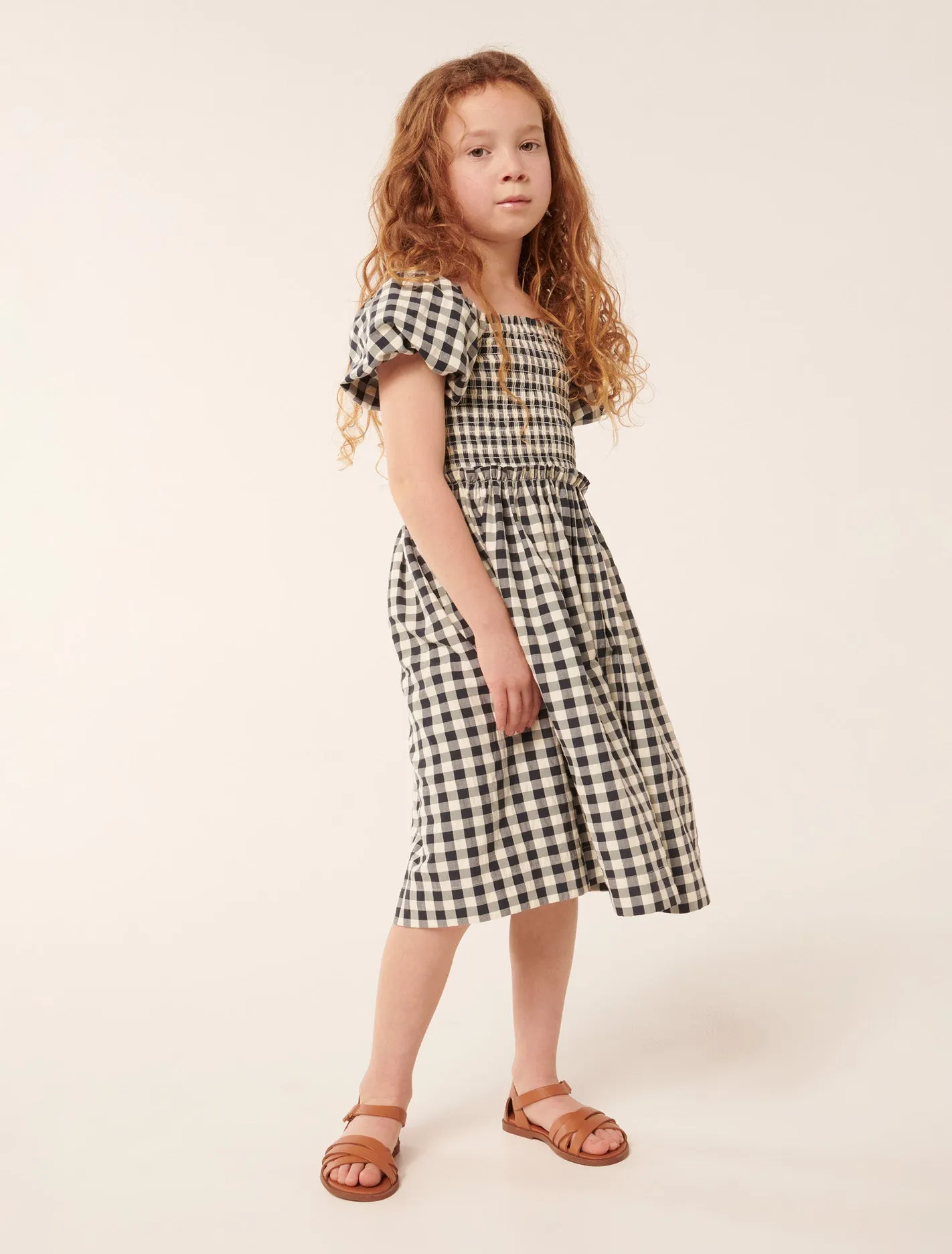 Bianca Shirred Girls Dress