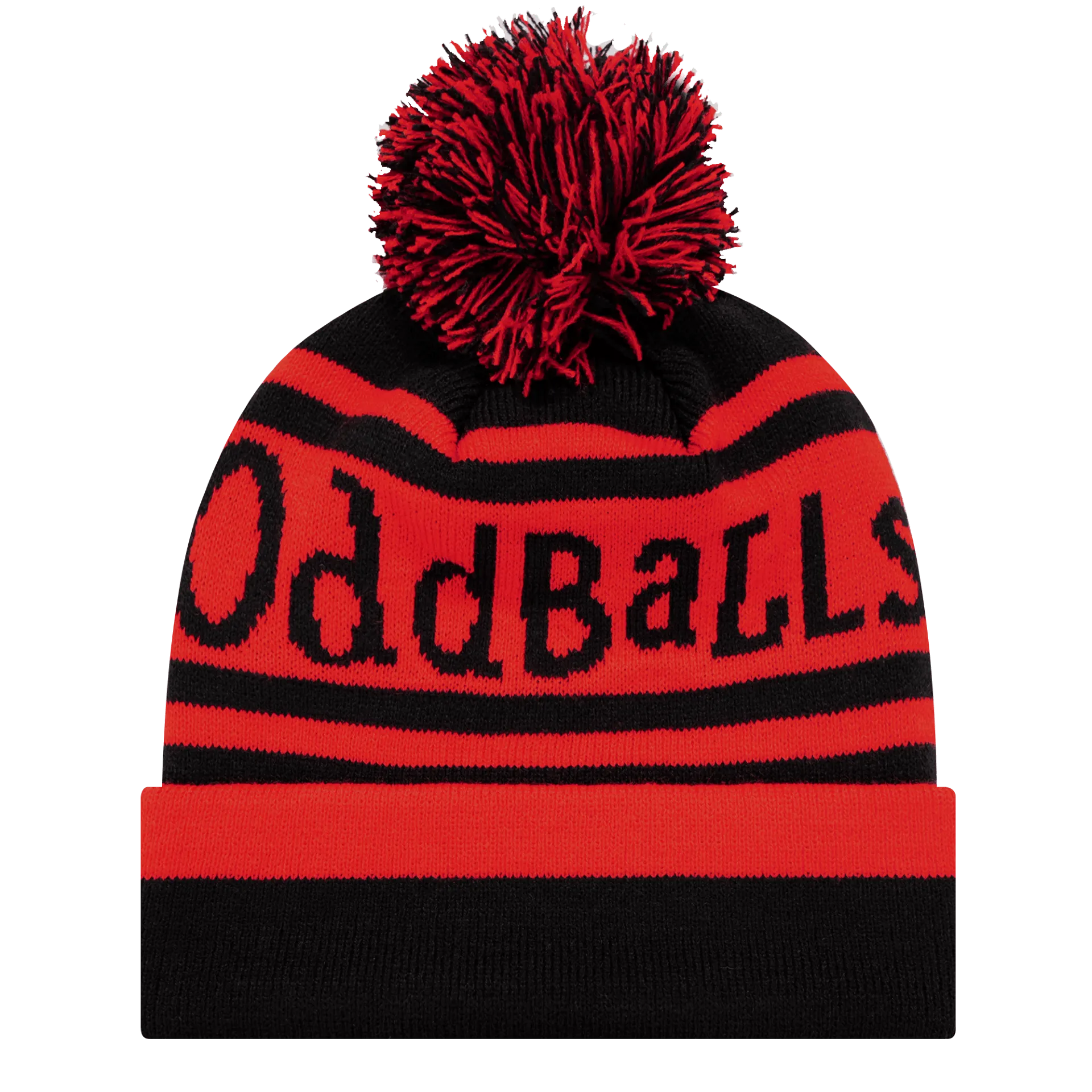 Black | Scarlet - Bobble Hat