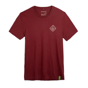 Camp AllTrails Badge Tee - Dark Red