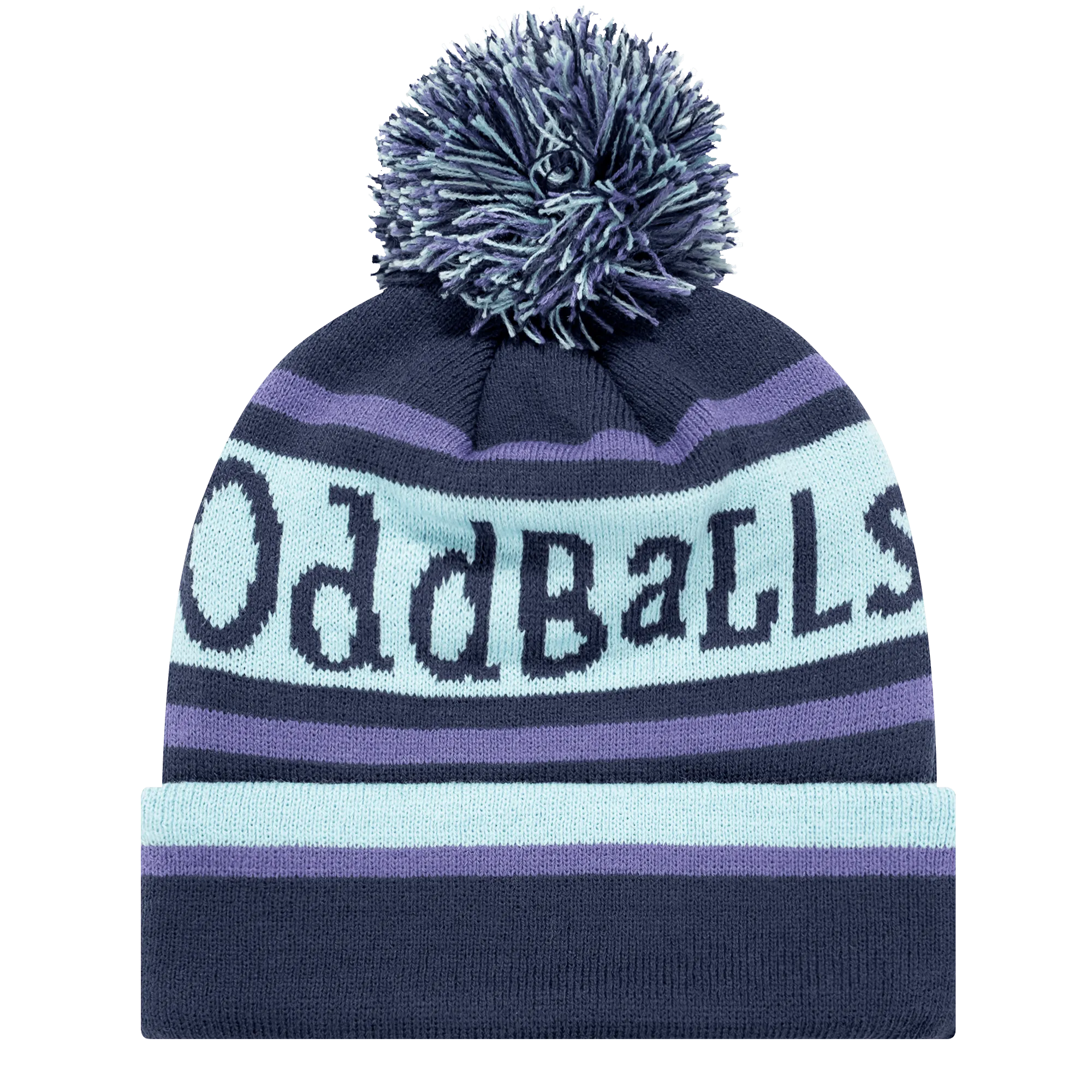 Charcoal | Mint | Purple - Bobble Hat