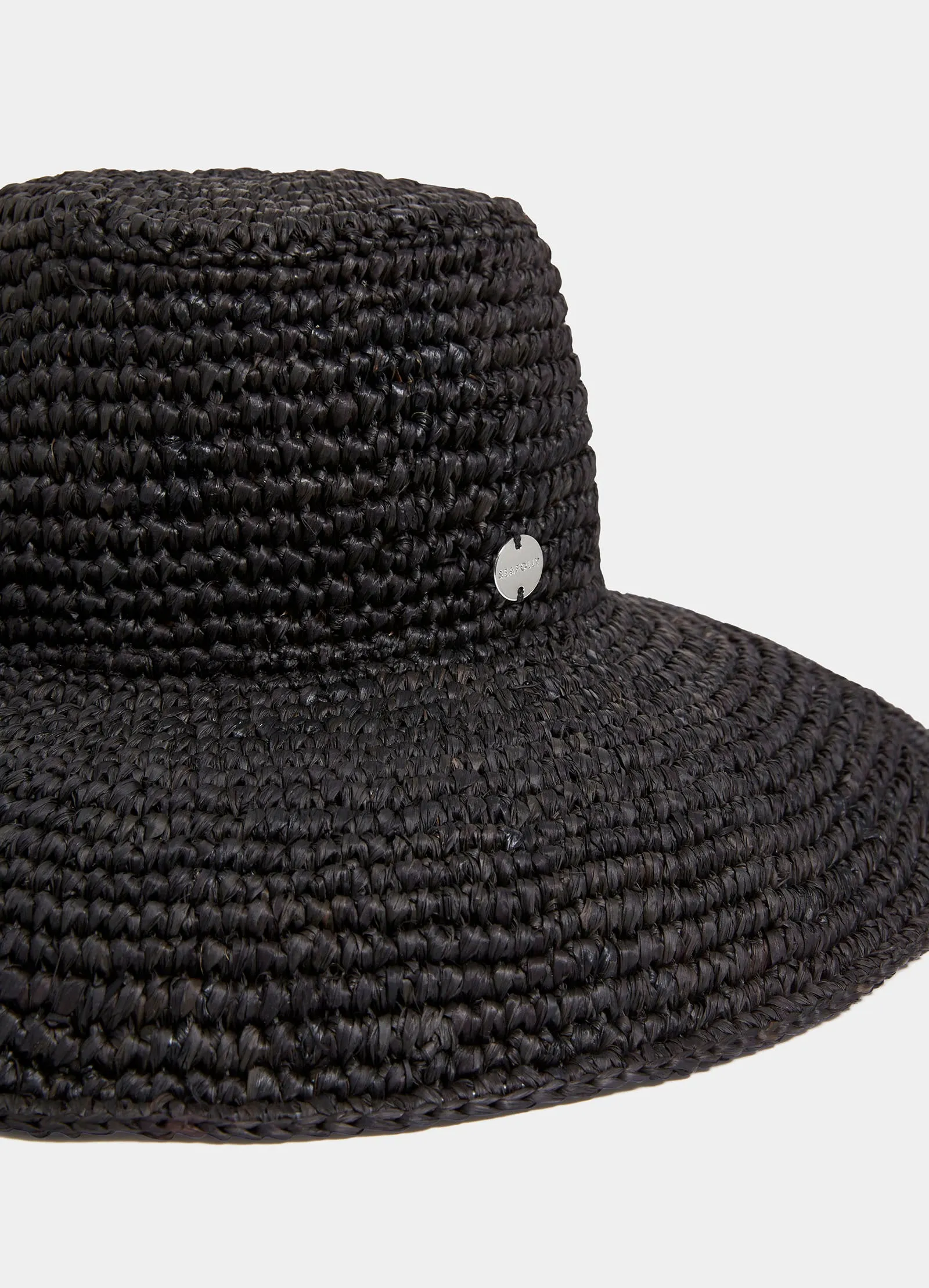 Coastal Raffia Hat - Black