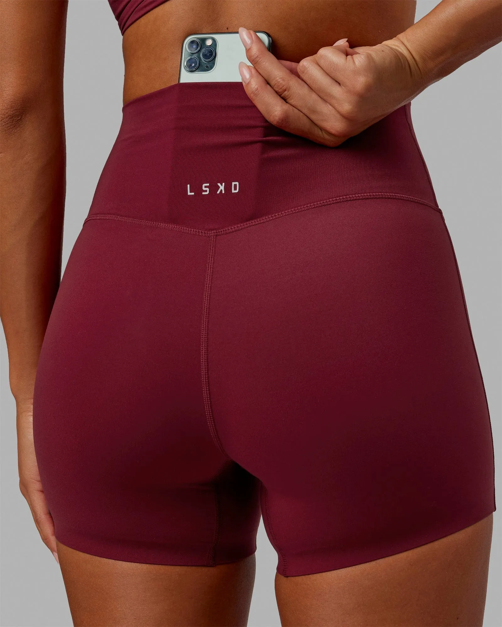 Elixir X-Length Shorts - Cranberry