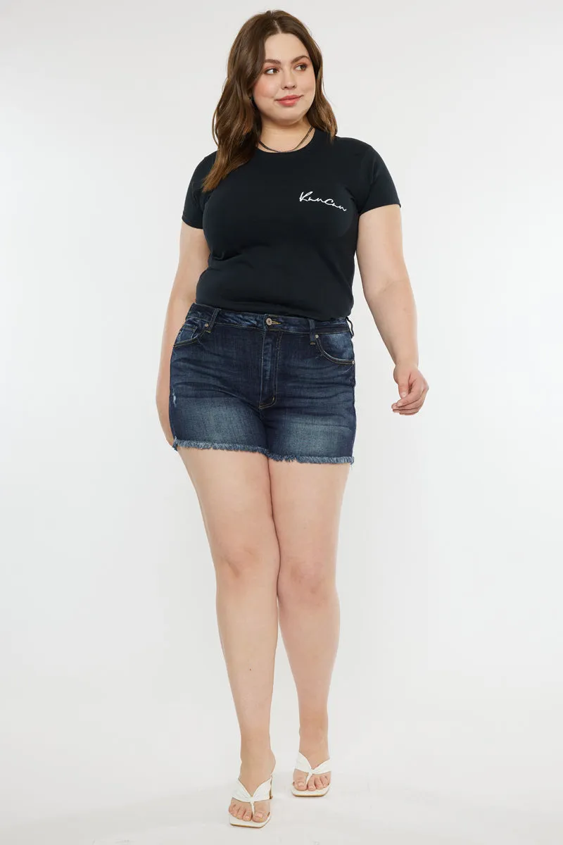 Ellie High Rise Shorts (Plus Size)