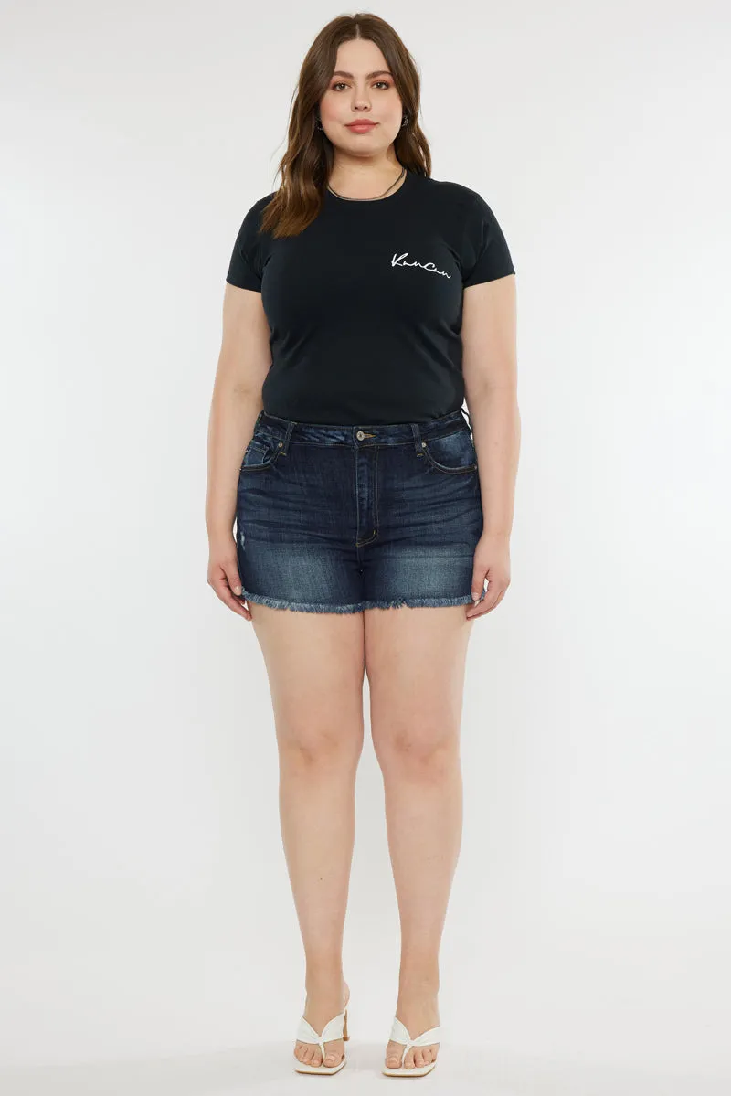 Ellie High Rise Shorts (Plus Size)