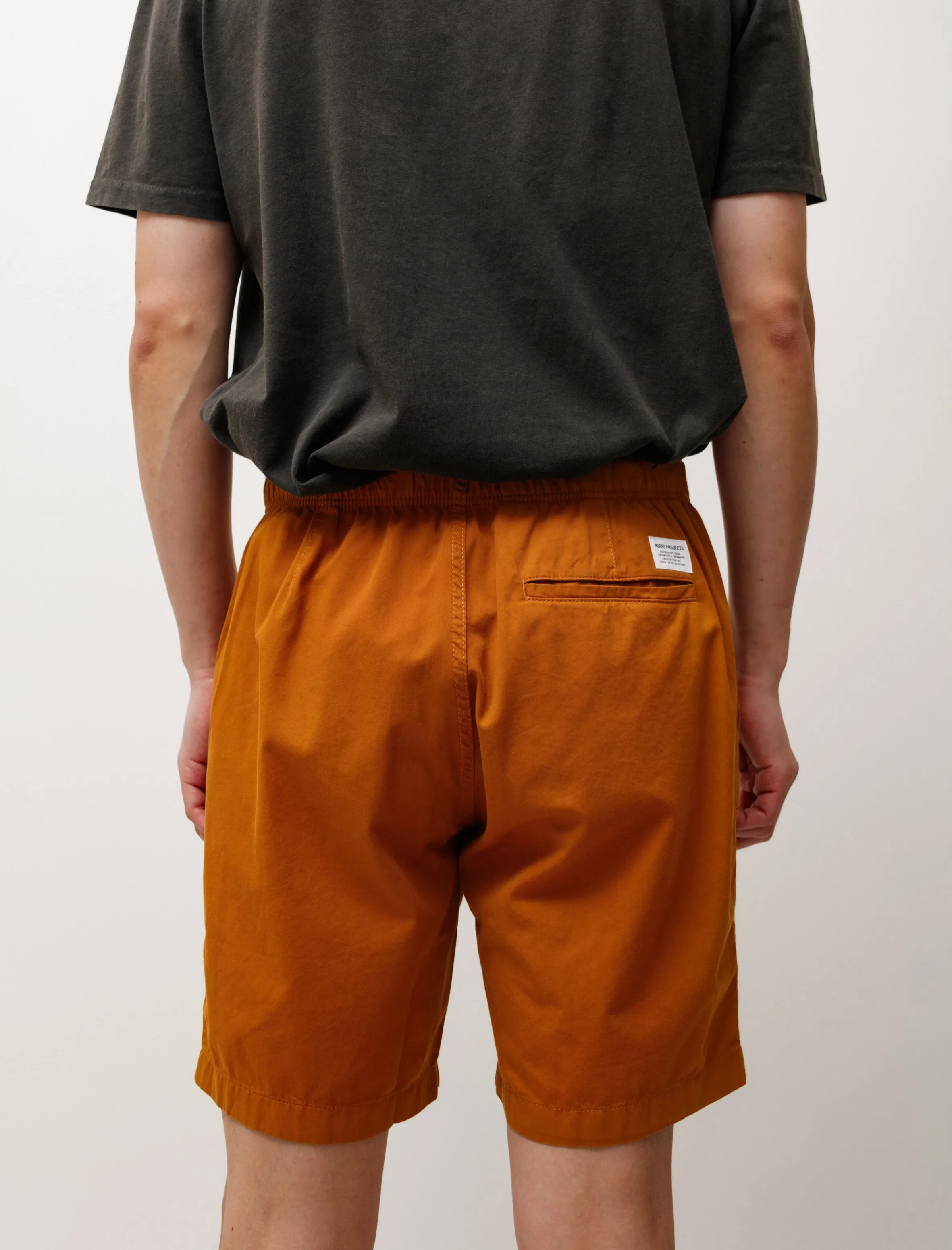 Ezra Light Twill Shorts Orange