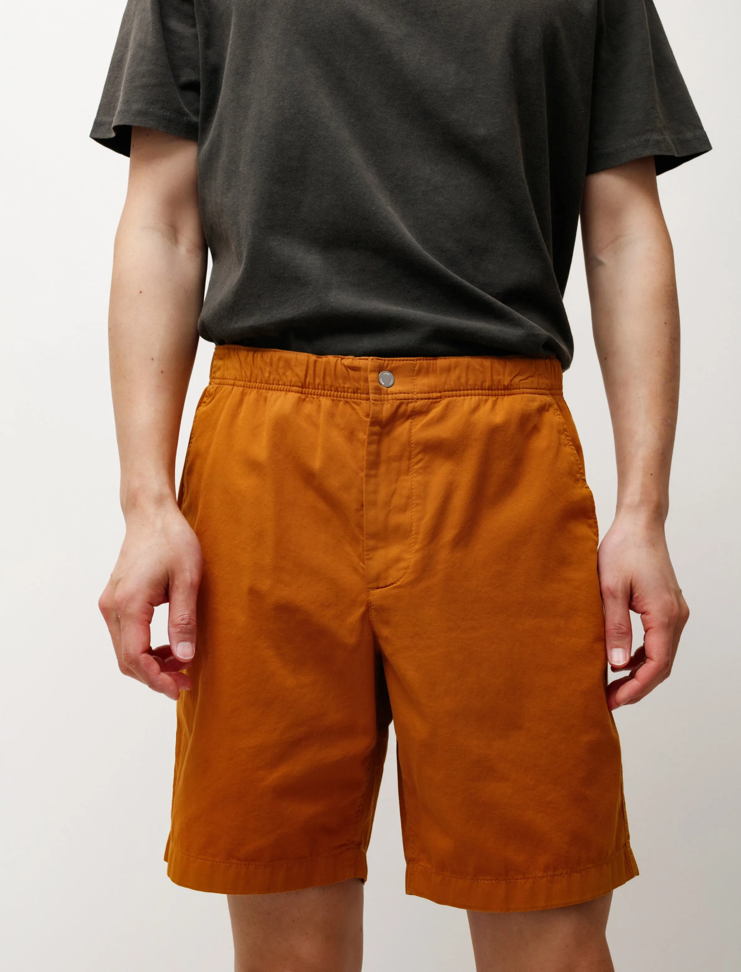 Ezra Light Twill Shorts Orange