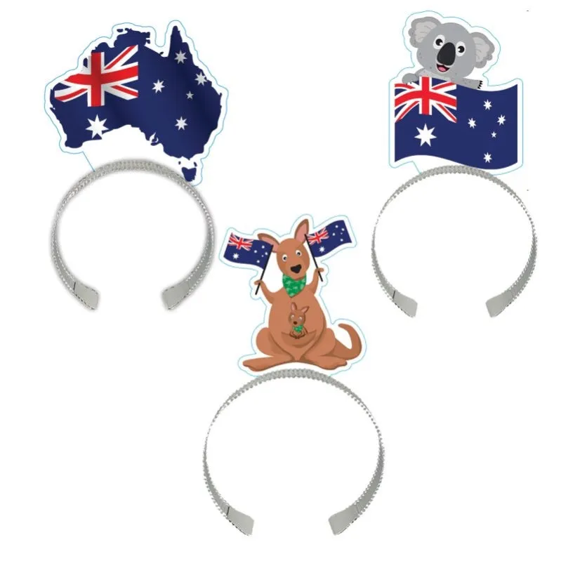 Flag Headbands Australia 8pk