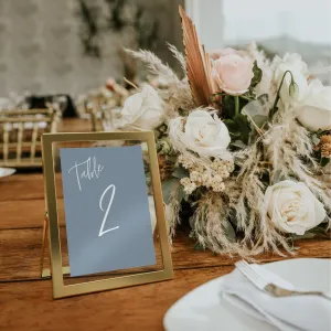 Frosty Dusty Blue Table Numbers