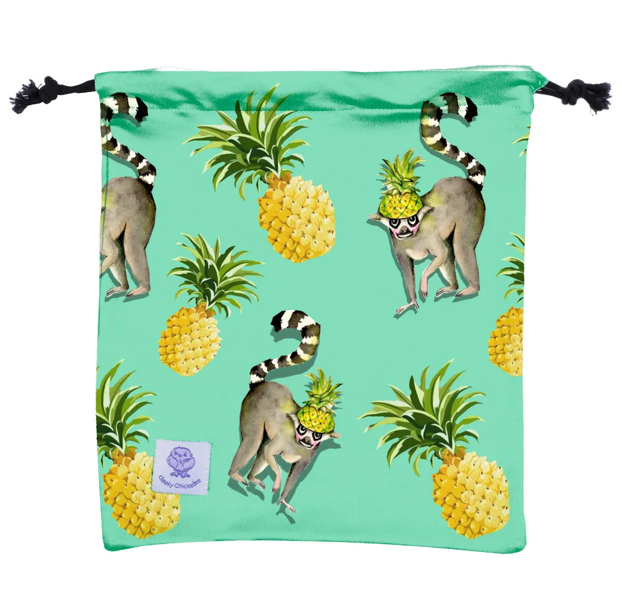 Green Pineapple Lemurs Short Leg Overalls