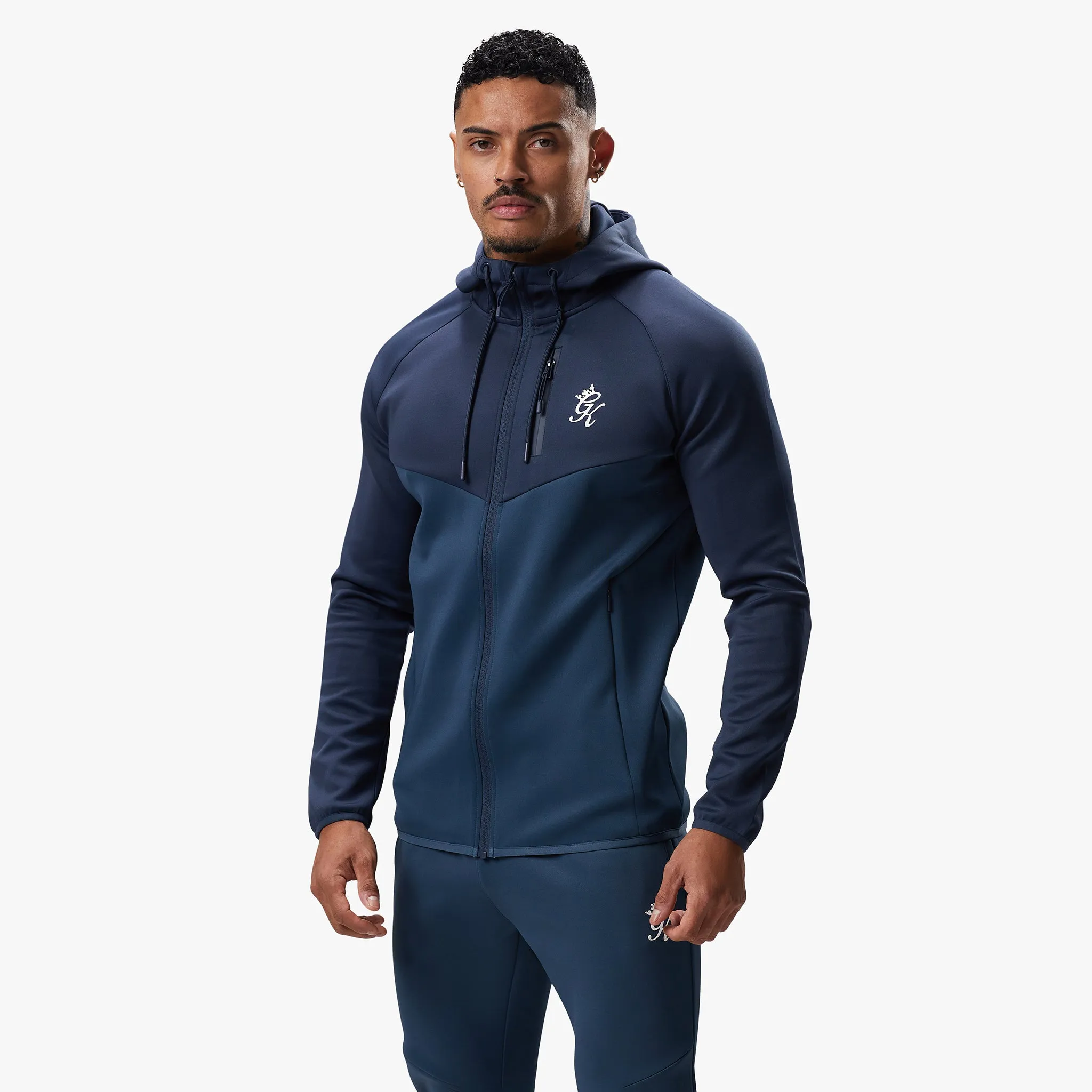 Gym King Precision FZ Hood - Twilight Blue/Storm Blue