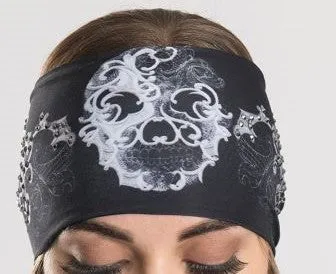 Lace Skull EZ Bandz Soaker Headband