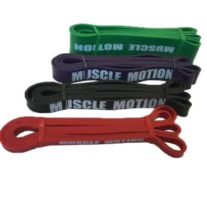 Power bands package - 1 x Red  Black  Purple & Green Bands (Package price)