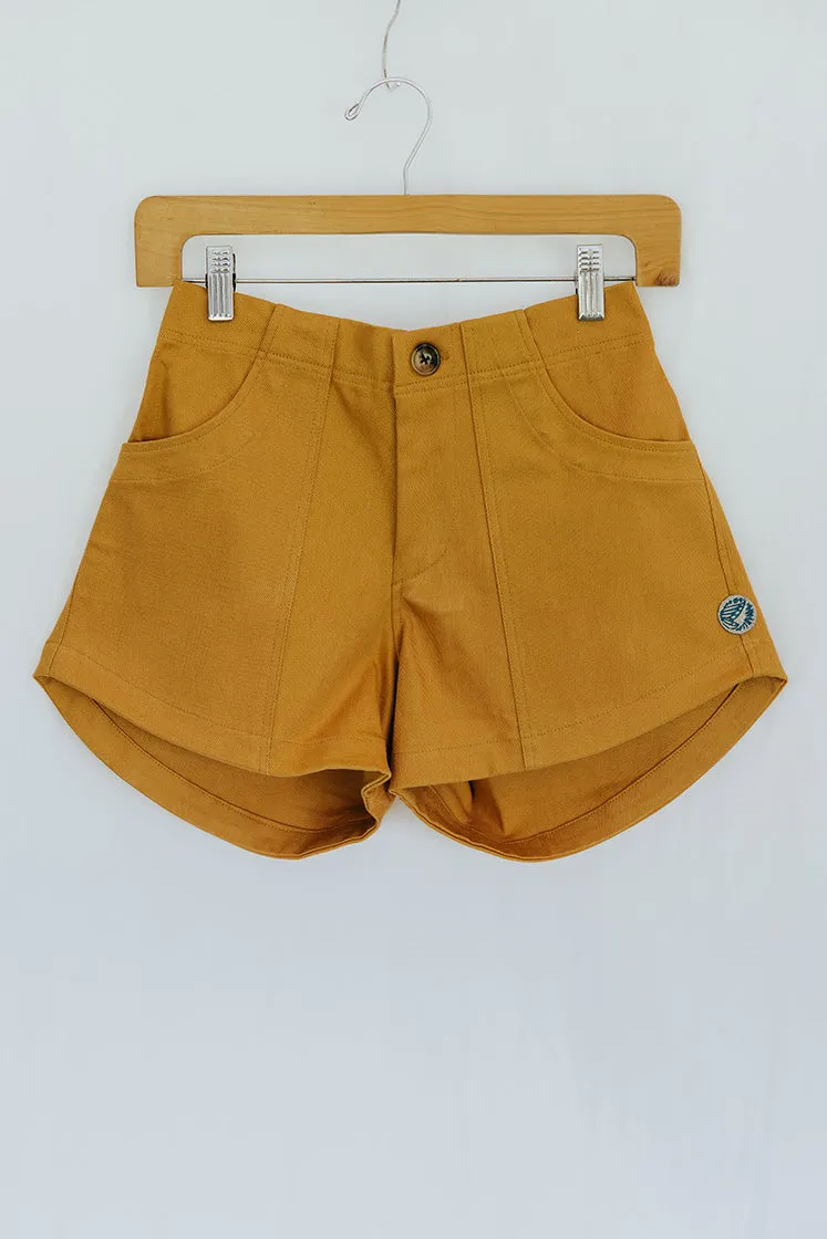 Retro Pocket Shorts - Marigold Twill