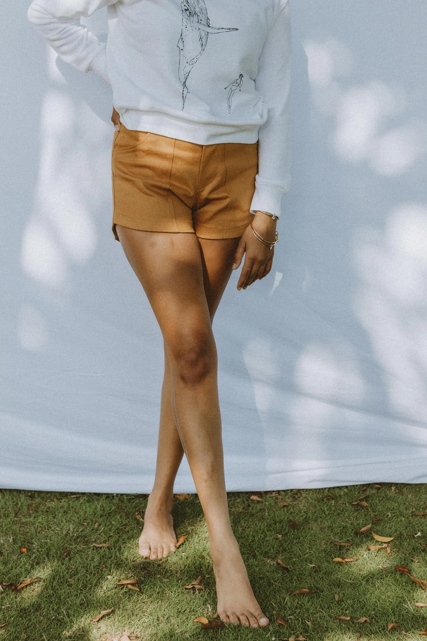 Retro Pocket Shorts - Marigold Twill