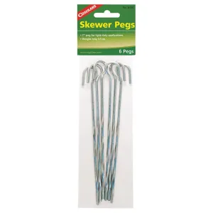 Steel Skewer Tent Peg 7" - 6 Pack