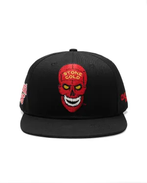 Stone Cold Steve Austin OS Red Skull Entrance Snapback Hat