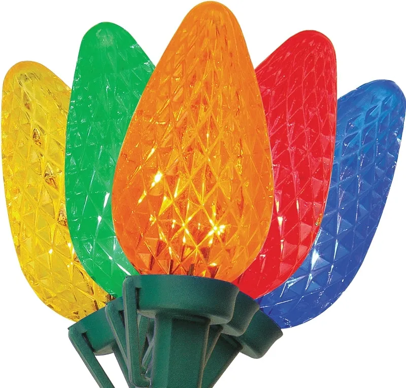 Sylvania V47657-49 Light Set, Christmas, 120 V, 2.4 W, 25-Lamp, LED Lamp, Blue/Green/Orange/Red/Yellow Lamp :EA: QUANTITY: 12