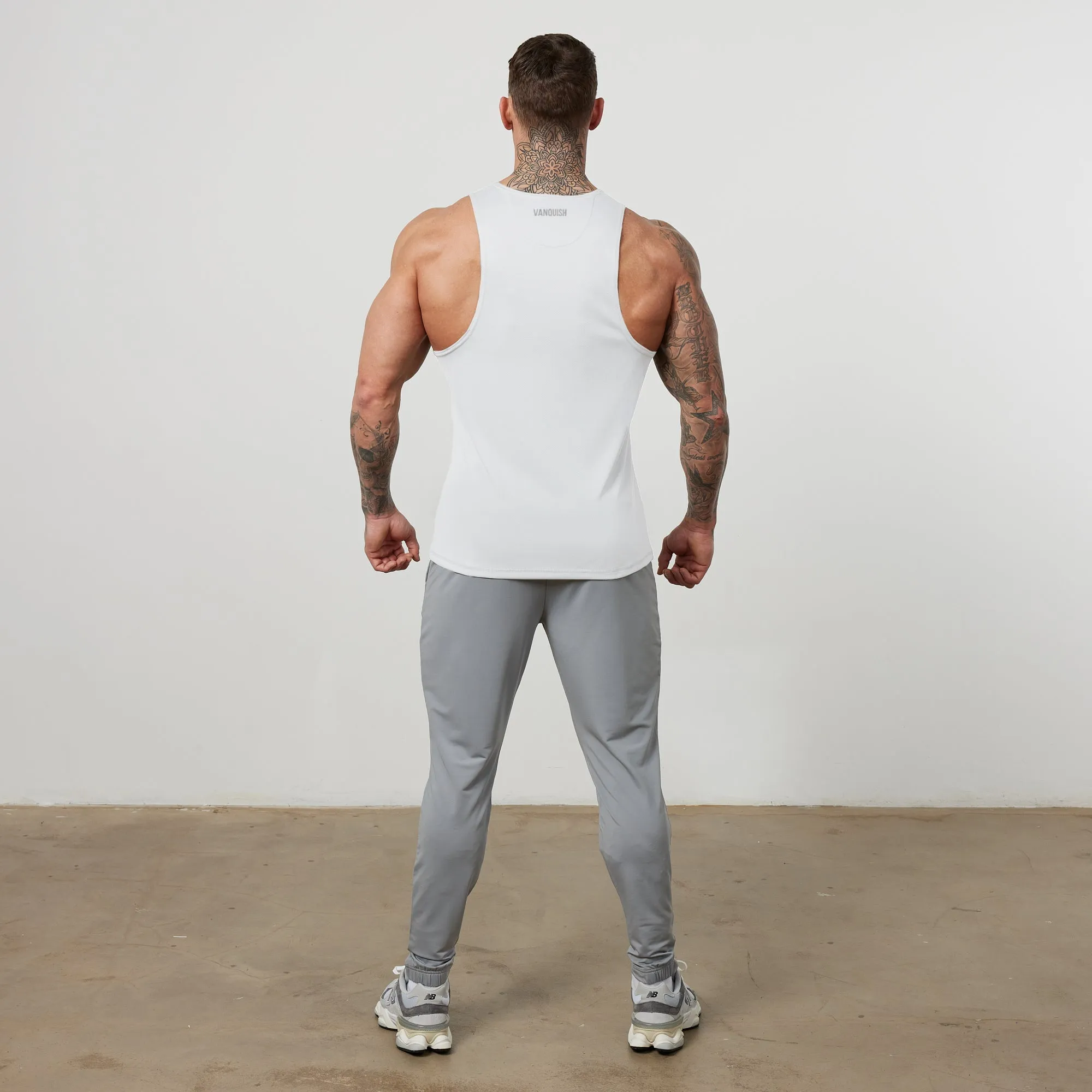 Vanquish Essential White Performance Tank Top