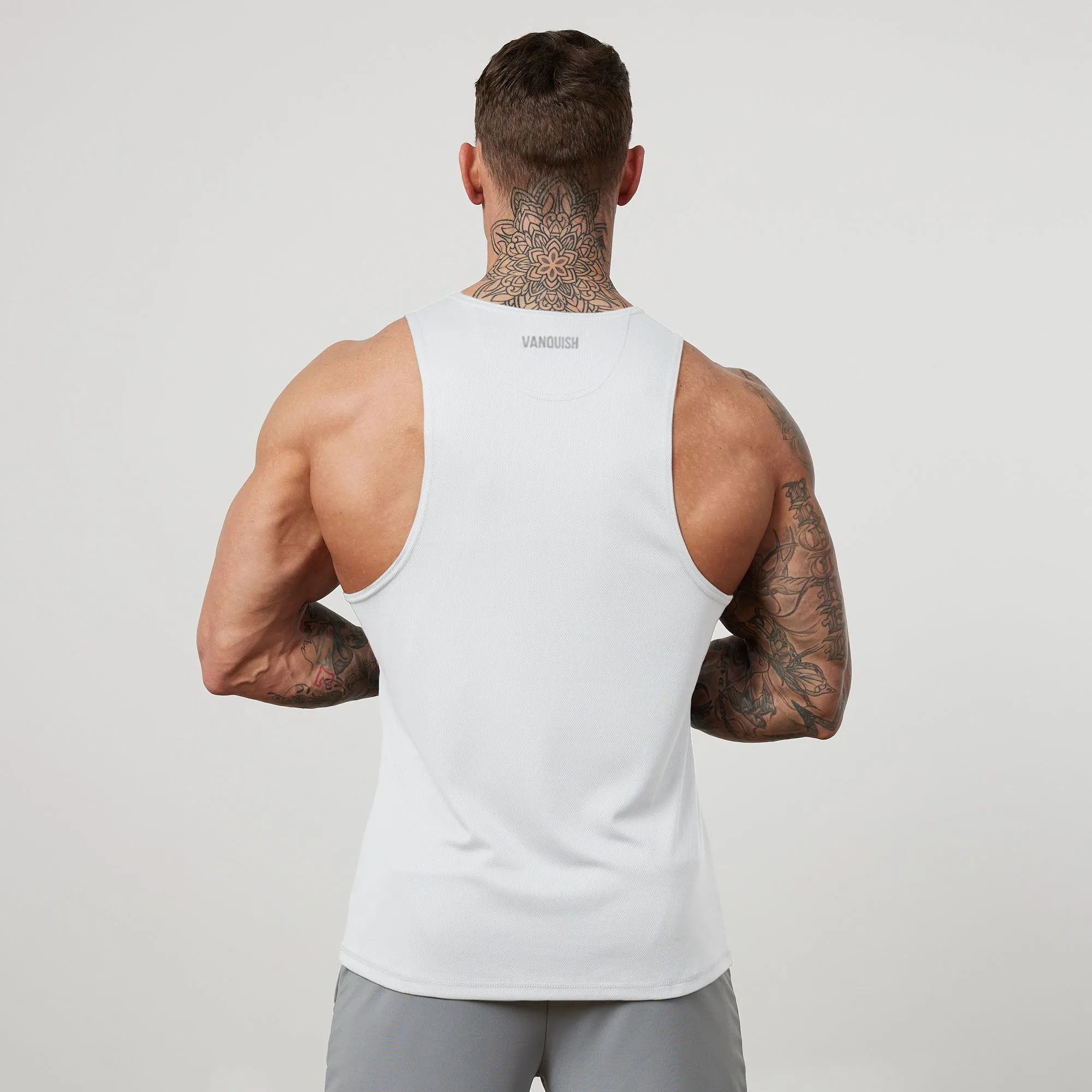 Vanquish Essential White Performance Tank Top