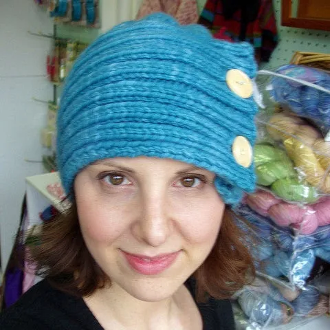 Vintage Button & Rib Hat Pattern FREE